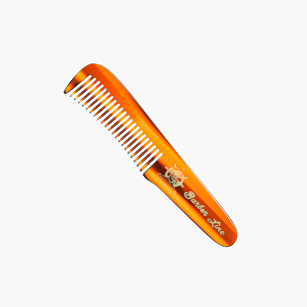Peigne à barbe en corne 11cm Barber Line