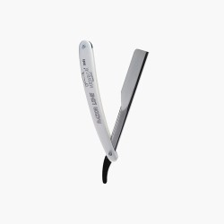 Rasoir de barbier blanc Henbor