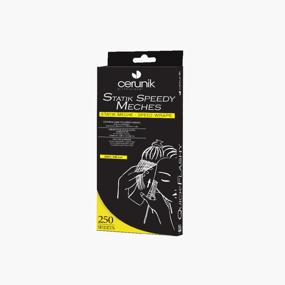 Papier statik speedy mèches 250x100mm x250pcs Cerunik