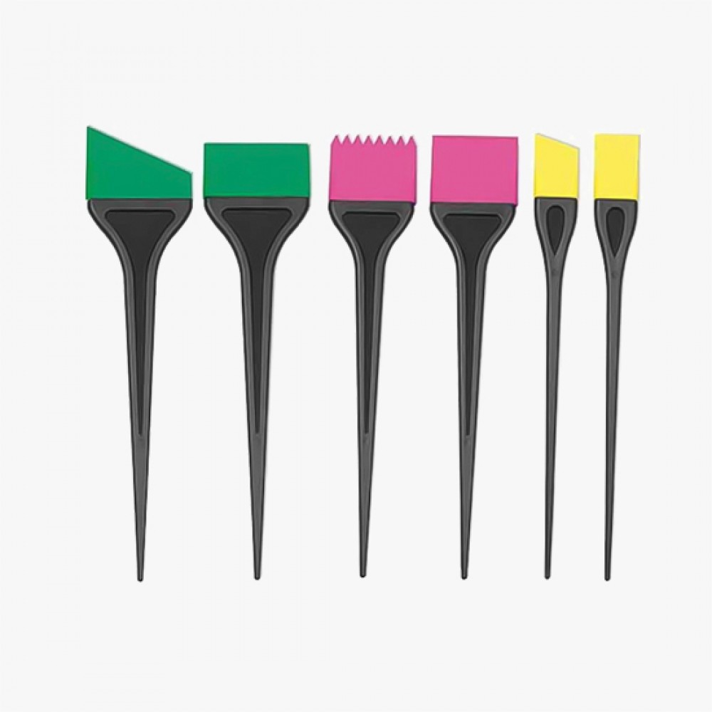 Kit de 6 pinceaux coloration en silicone Mezzo
