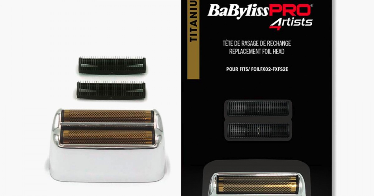 Tête De Rechange Pour Tondeuse Babyliss Pro Barberology FXRF2RG - Double Feuille Avec 2 Lames - Compatible Tondeuse FOILFX 02 (modèle FXFS2)