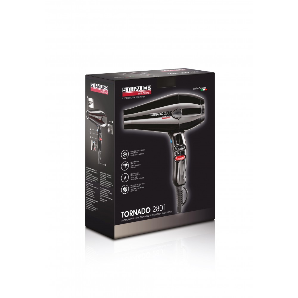 Sthauer sèche cheveux Tornado 280T Noir 2000w
