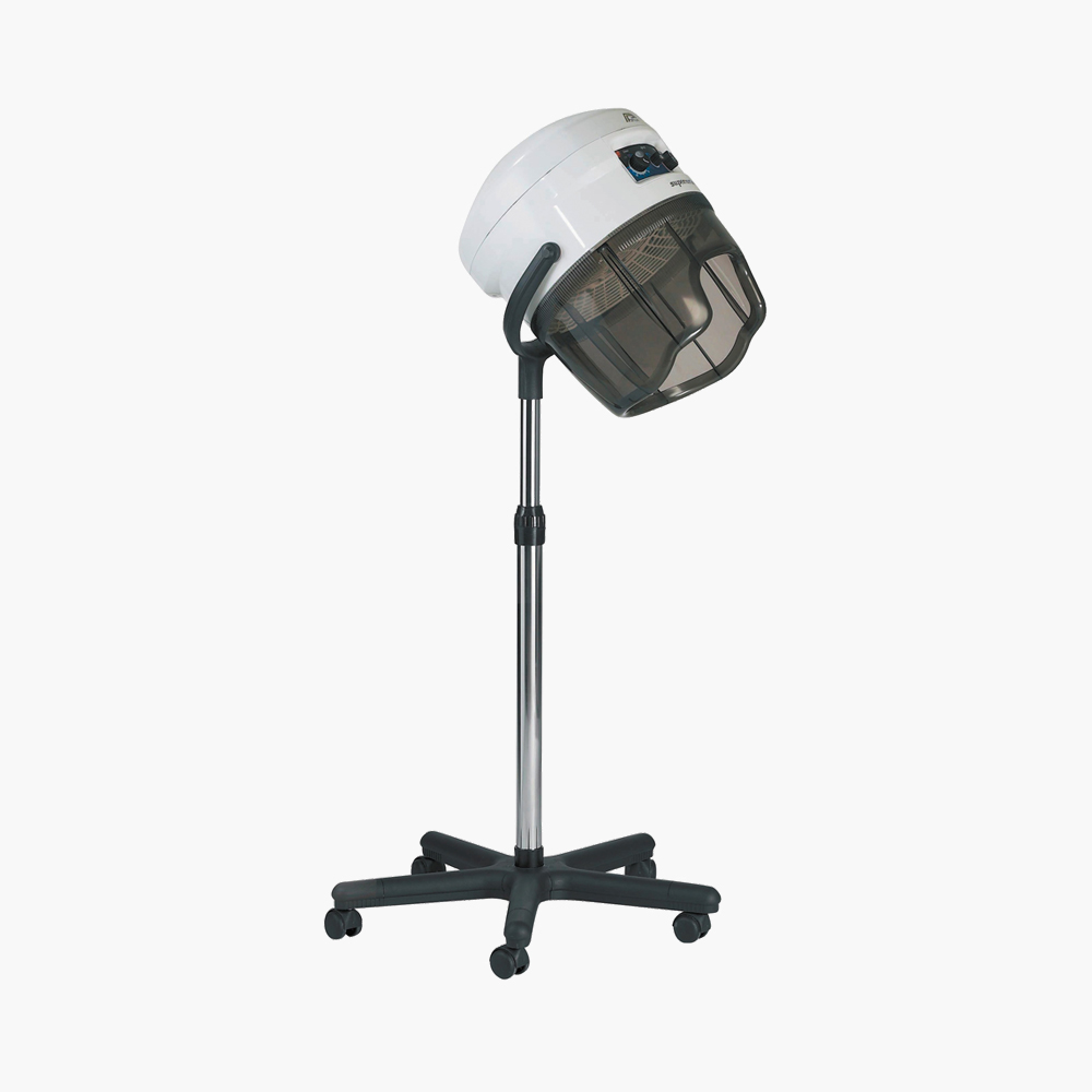 Casque sèche cheveux blanc sur pied traditionnel Superaria Parlux Casque sèche cheveux blanc sur pied traditionnel Superaria Parlux