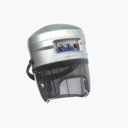 Tête casque sèche cheveux sur pied argent pour traditionnel Superaria Parlux