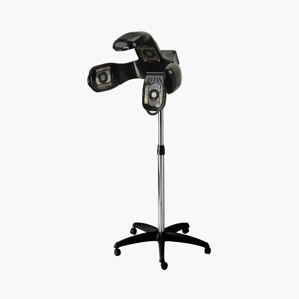 Casque sèche cheveux infrarouge noir sur pied Harmony Jacques Seban