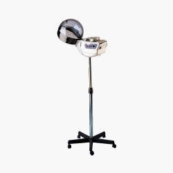 Casque vapeur ozone sur pied blanc Jacques Seban Casque vapeur ozone sur pied blanc Jacques Seban