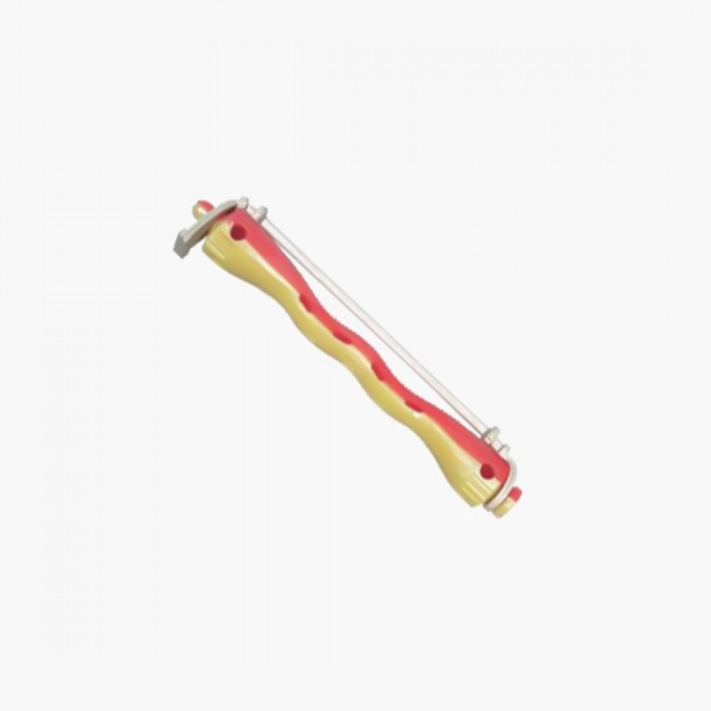 Rouleaux permanente ondule jaune-rouge 9mm x12pcs Mezzo