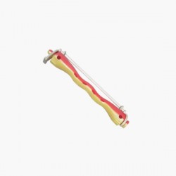 Rouleaux permanente ondule jaune-rouge 9mm x12pcs Mezzo