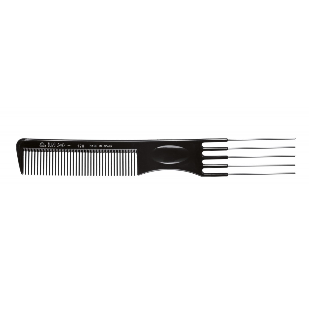 Peigne fourchette métal-nylon19.5cm Eurostil