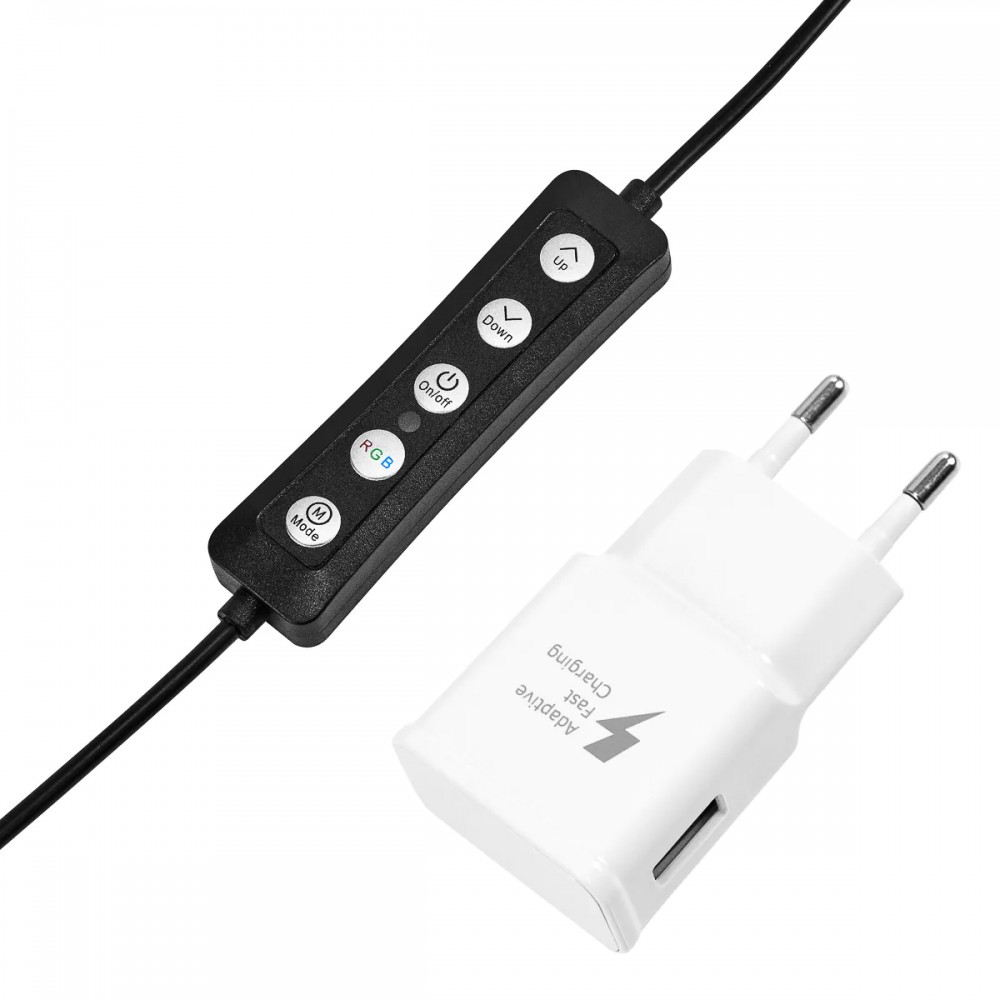 Lampe annulaire avec trépied 13" 10W GLOW