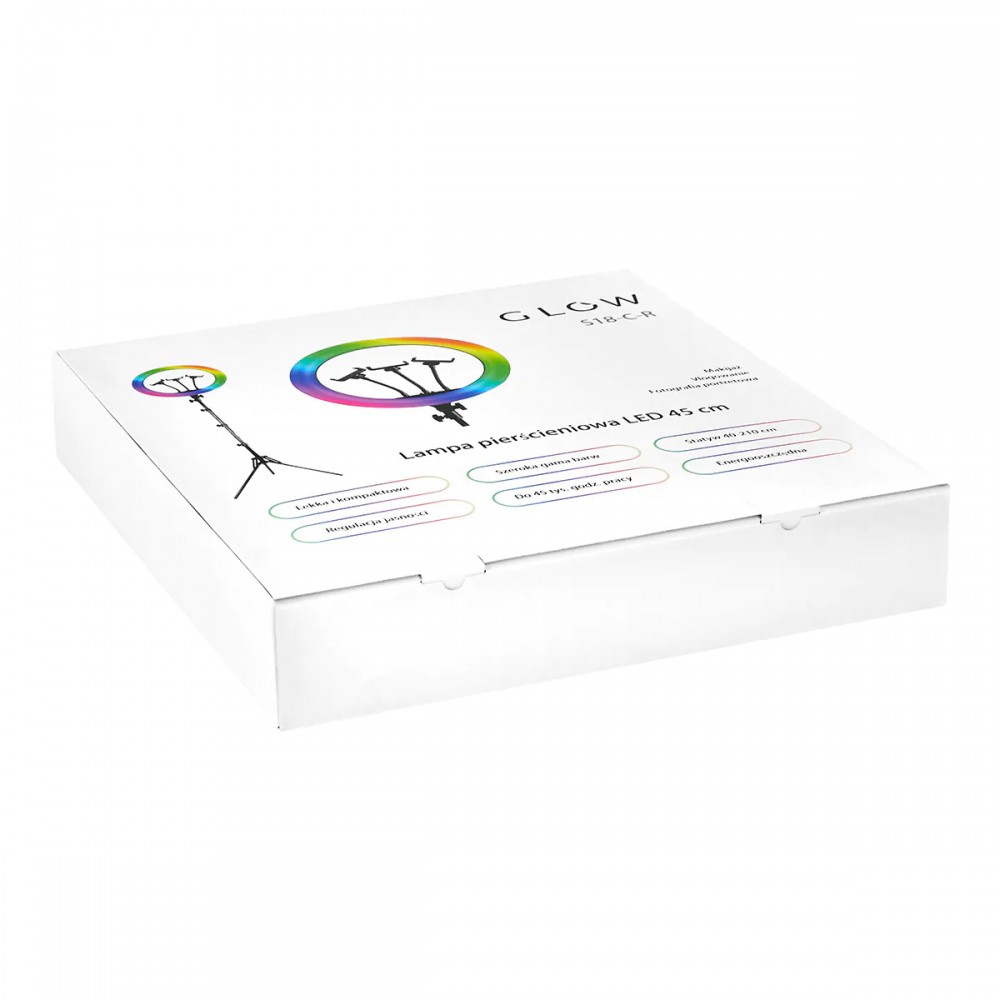 Lampe annulaire avec trépied 18" 45W GLOW