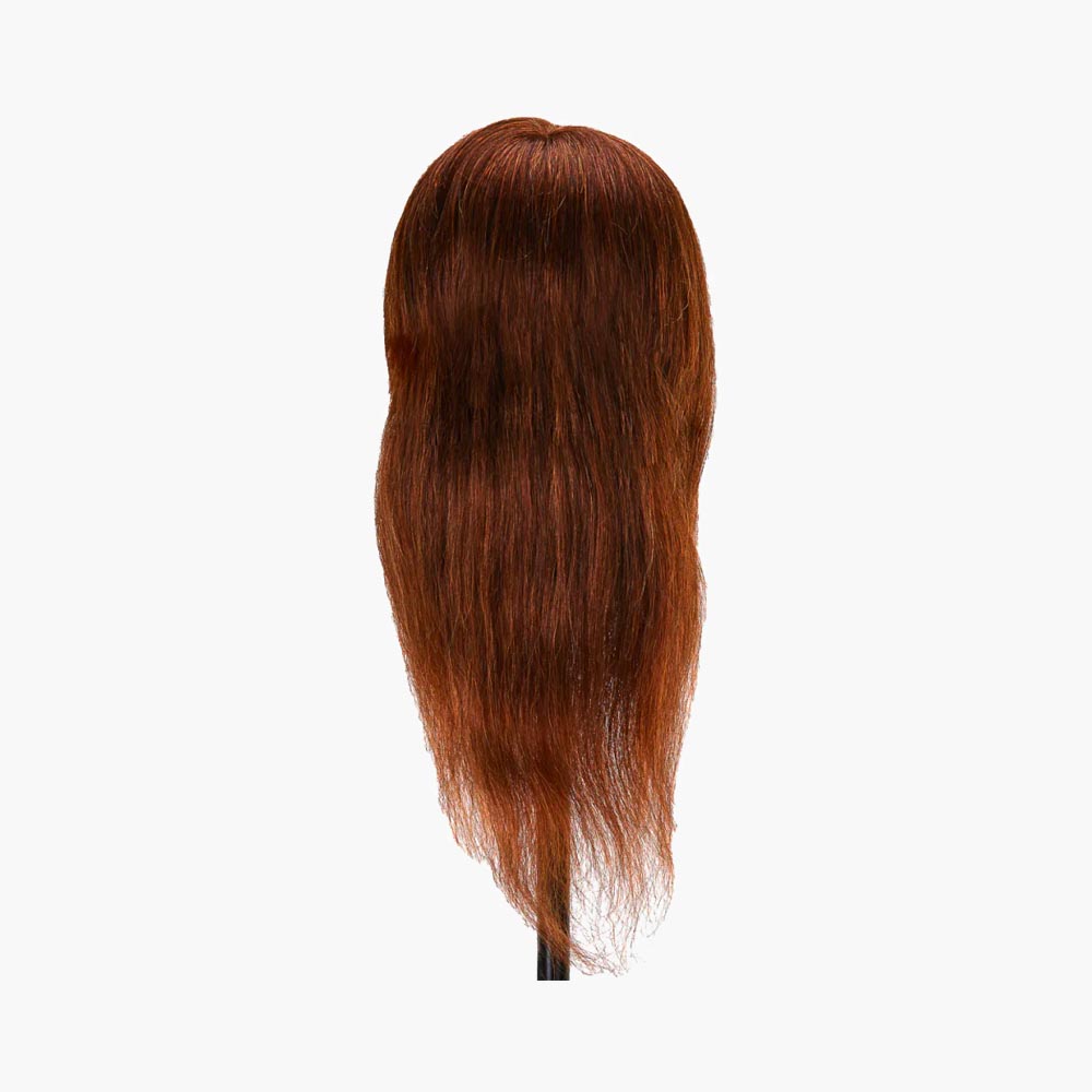 Tête d'apprentissage cheveux naturels couleur 4H, 30 cm Gabbiano