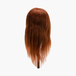 Tête d'apprentissage cheveux naturels couleur 4H, 42 cm Gabbiano