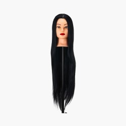Tête d'apprentissage cheveux synthétiques couleur 1H, 60 cm Gabbiano Tête d'apprentissage cheveux synthétiques couleur 1H, 60 cm Gabbiano