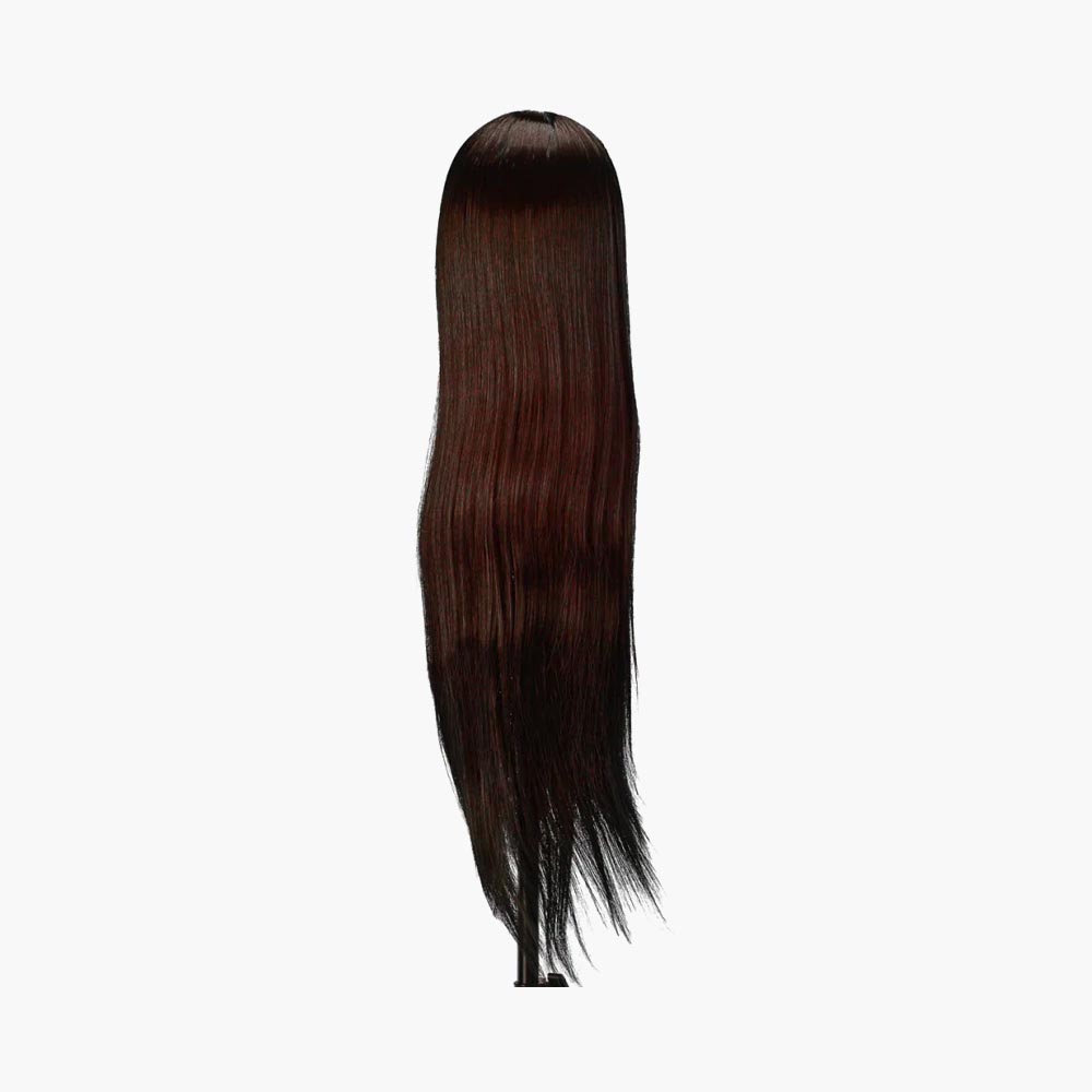 Tête d'apprentissage cheveux synthétiques couleur 4H, 60 cm Gabbiano