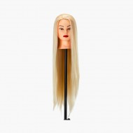 Tête d'apprentissage cheveux synthétiques couleur 613H, 60 cm Gabbiano