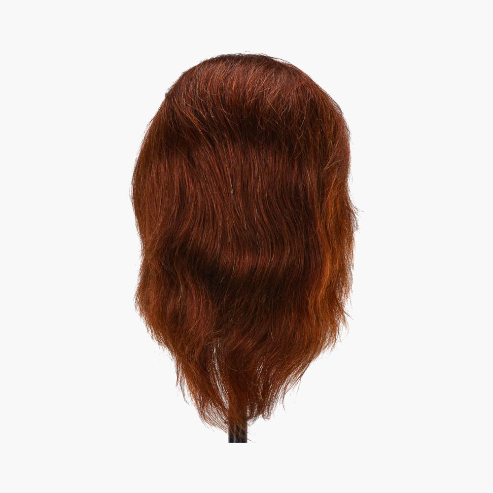 Tête d'apprentissage cheveux naturels couleur 4H, 20 cm Gabbiano