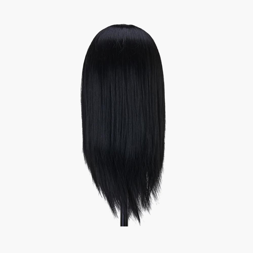 Tête d'apprentissage avec barbe cheveux synthétiques couleur 1H, 27 cm Gabbiano Tête d'apprentissage avec barbe cheveux synthétiques couleur 1H, 27 cm Gabbiano