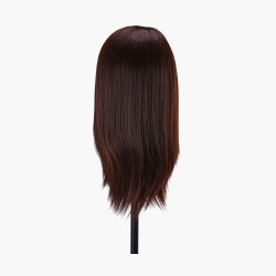 Tête d'apprentissage avec barbe cheveux synthétiques couleur 4H, 27 cm Gabbiano Tête d'apprentissage avec barbe cheveux synthétiques couleur 4H, 27 cm Gabbiano