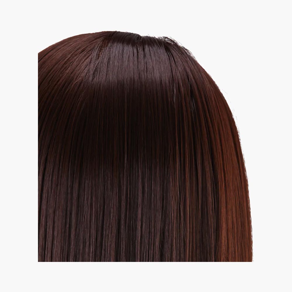 Tête d'apprentissage avec barbe cheveux synthétiques couleur 4H, 27 cm Gabbiano
