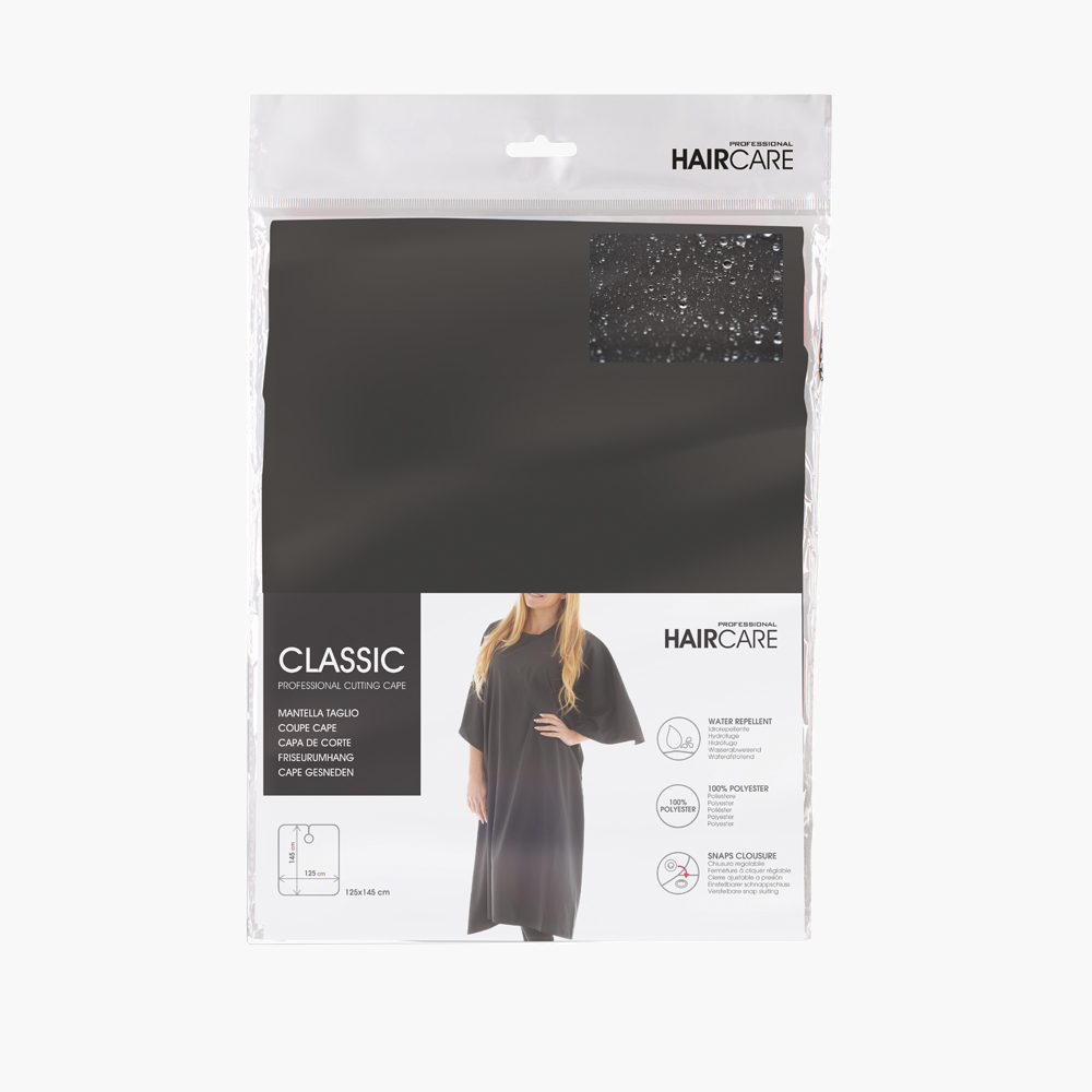 Cape de coupe classic noir 125x145cm Xanitalia