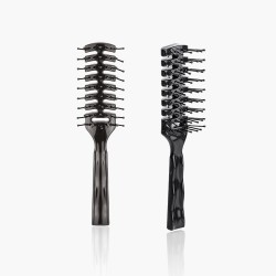 Brosse squelette perle noir 7 rangs Xanitalia