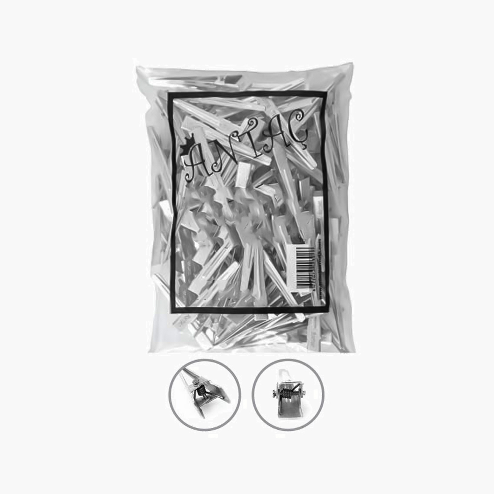 Pince séparatrice mèches en aluminium x100pcs