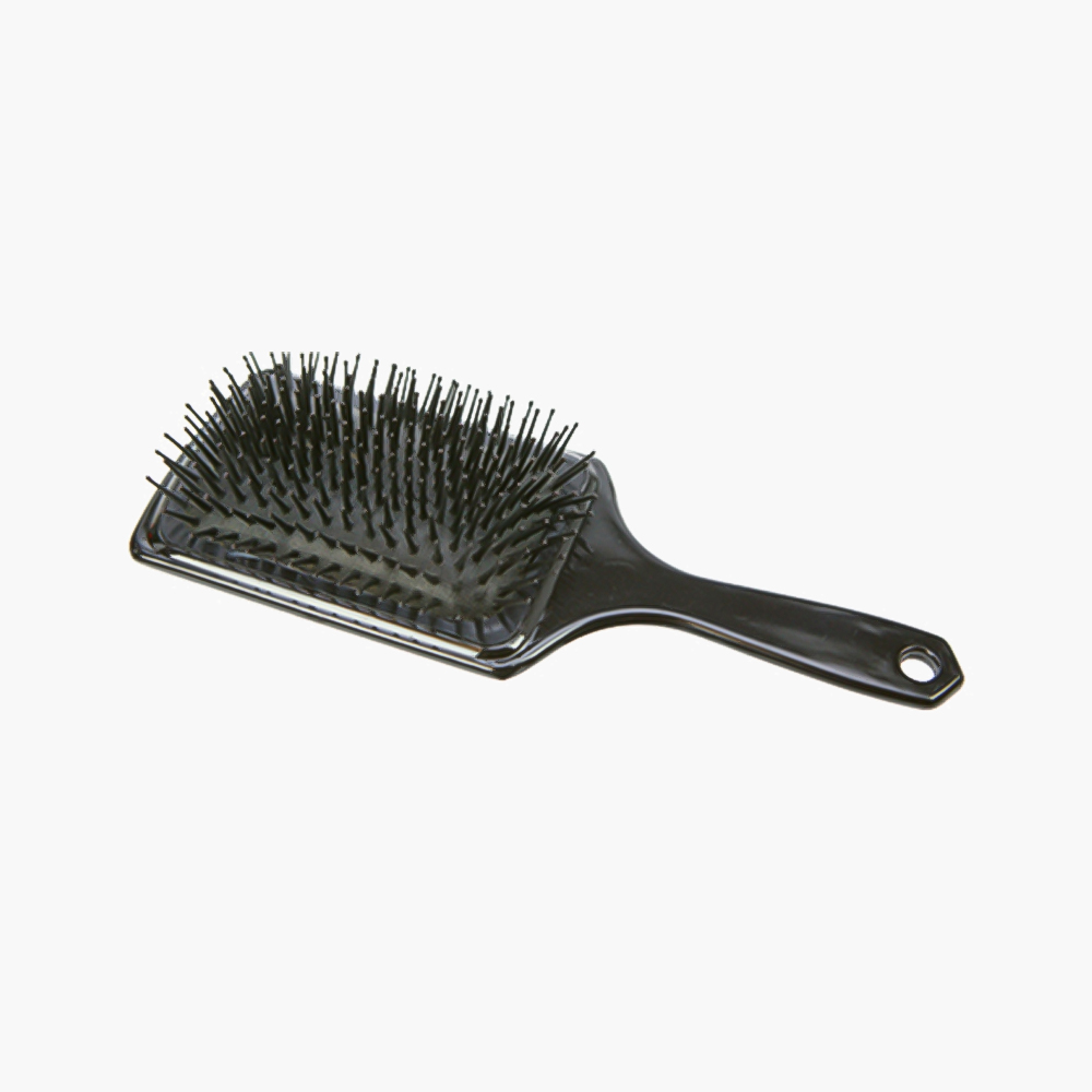 Brosse pneumatique jumbo en nylon perlée noir Centaure