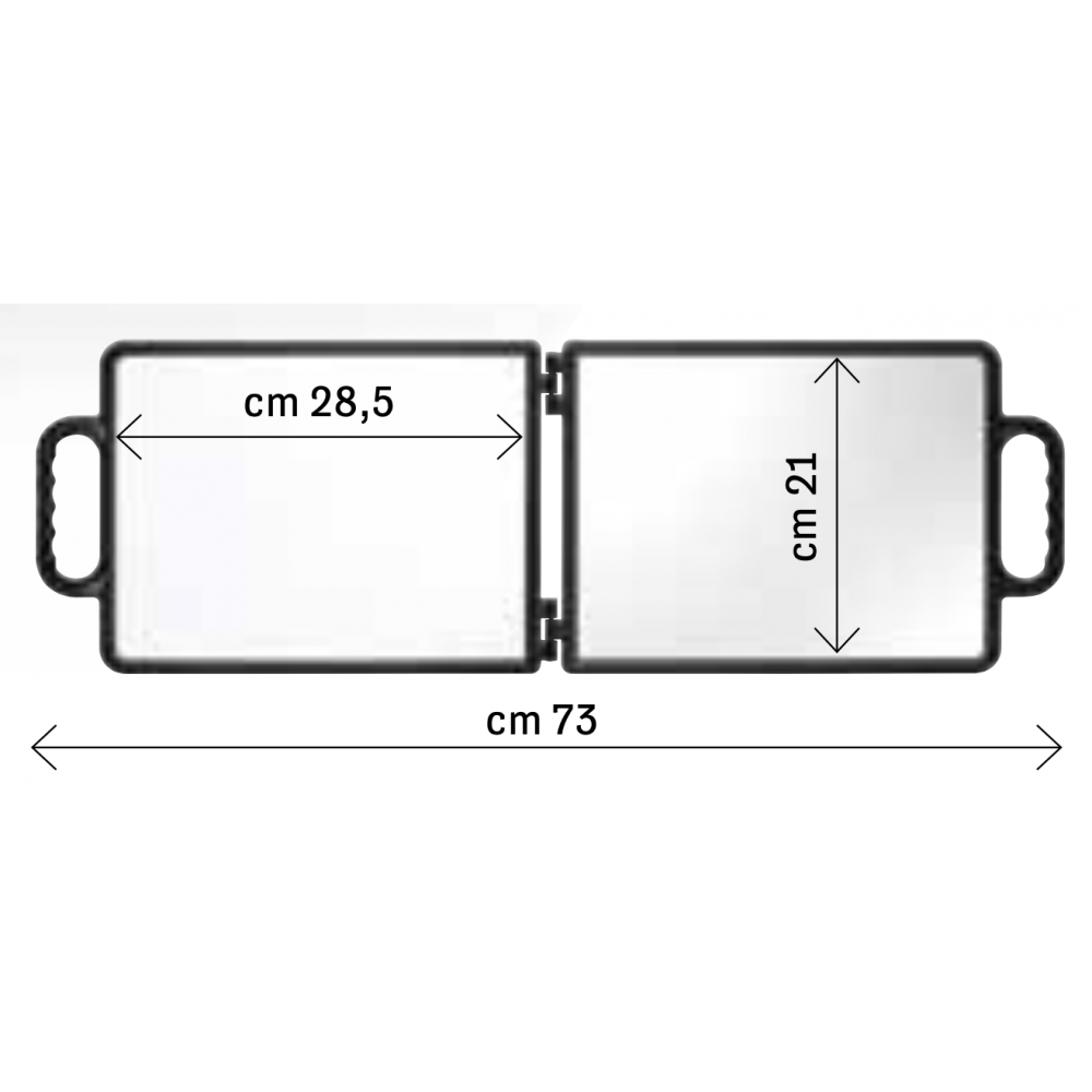 Hair Care miroir double rectangle noir Book Xanitalia Hair Care miroir double rectangle noir Book Xanitalia