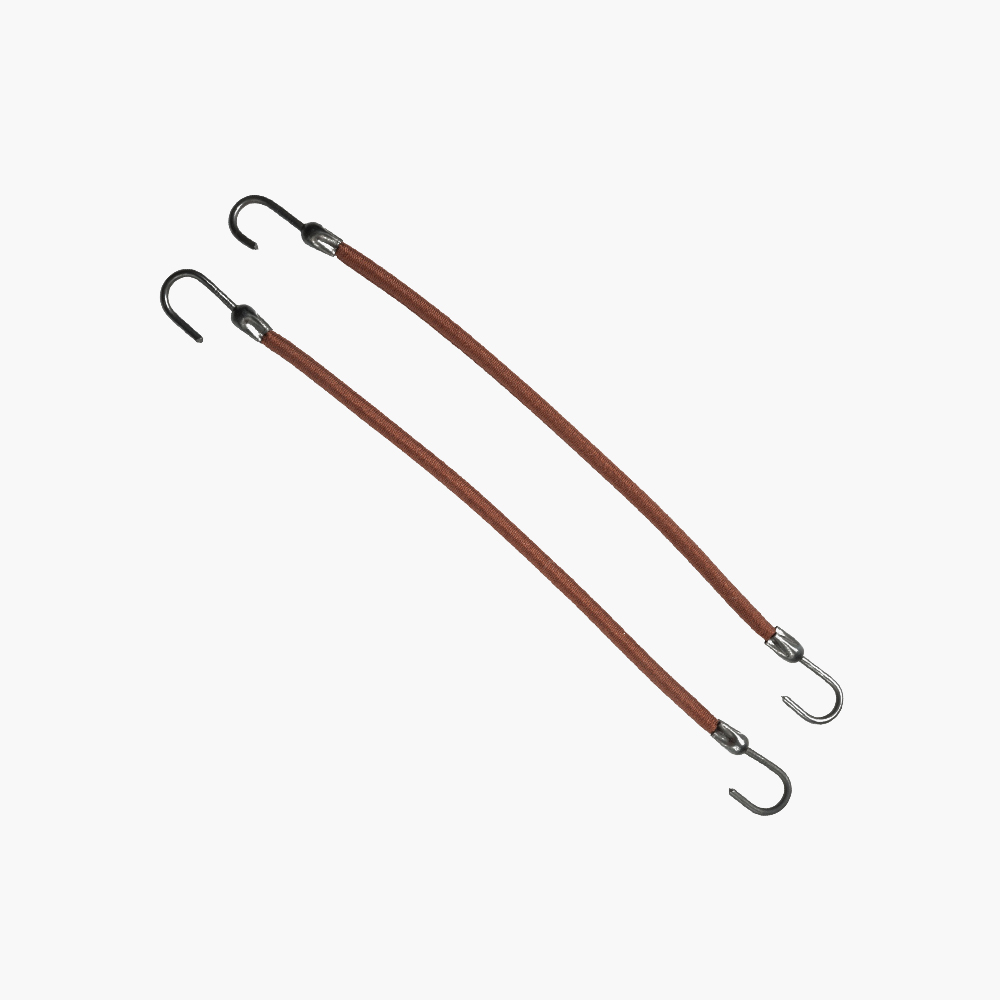 Élastiques crochets marron x12 pcs Eurostil