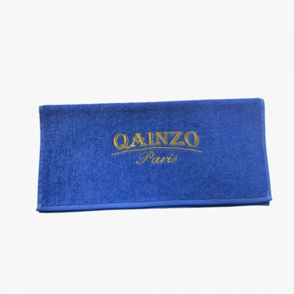 Serviette 100% coton bleu Qainzo