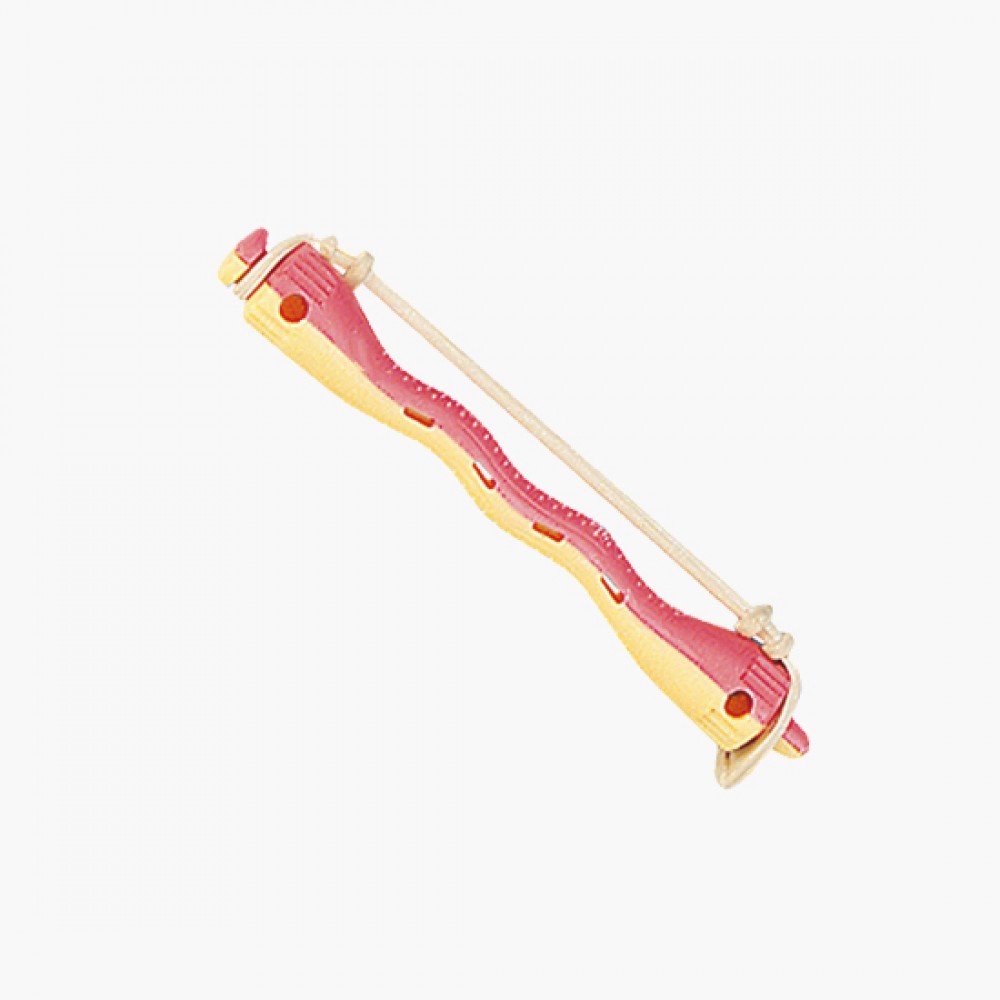 Rouleaux permanente ondule jaune-rouge 8,5mm x12pcs Eurostil