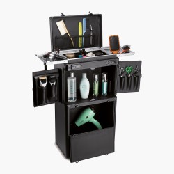 Valise de coiffeur portable simili-cuir Eurostil