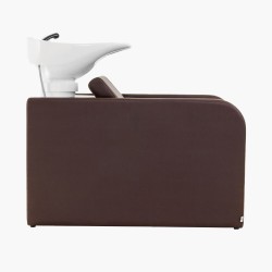 Bac à shampoing cuve blanc Neptune Marron Eurostil