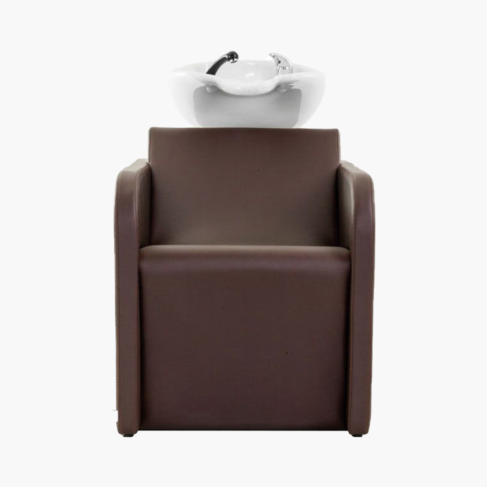 Bac à shampoing cuve blanc Neptune Marron Eurostil