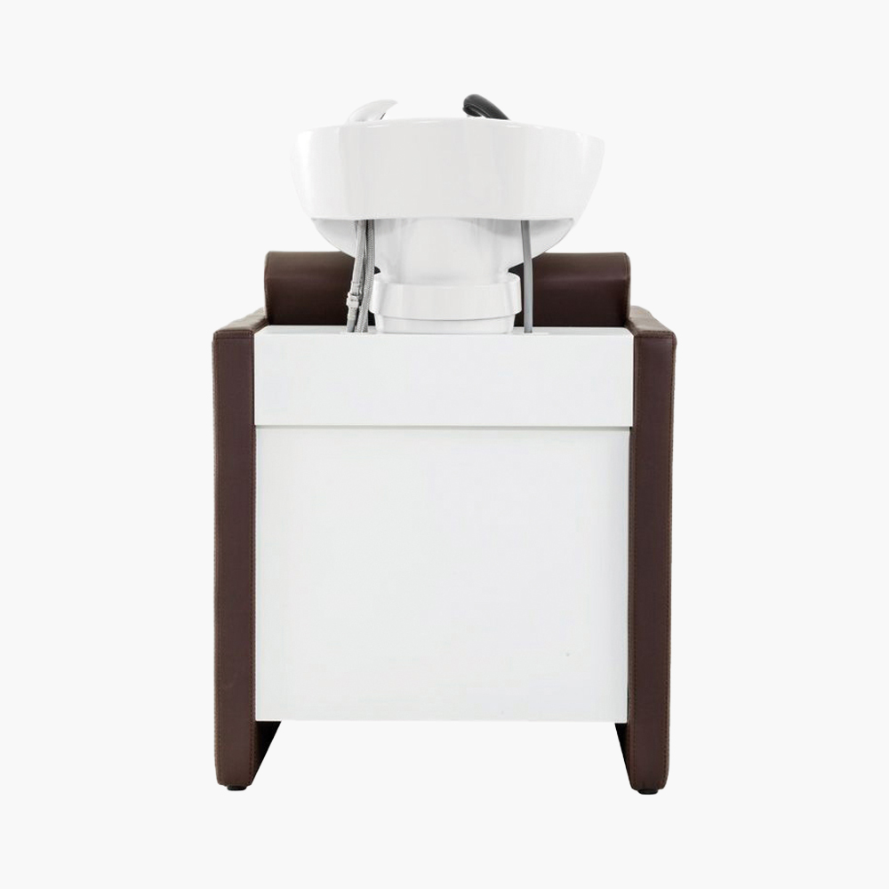 Bac à shampoing cuve blanc Neptune Marron Eurostil