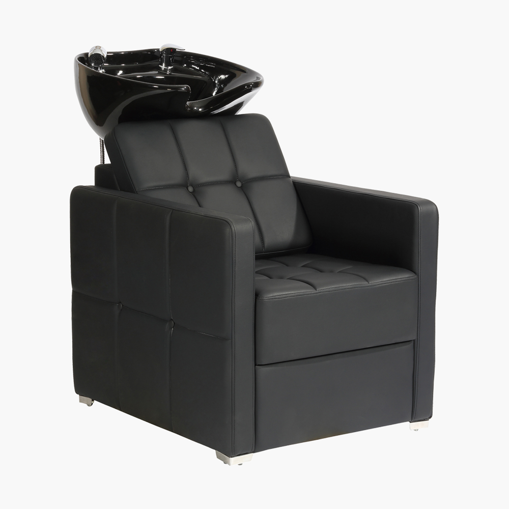 Bac à shampoing cuve noir Glamour Eurostil