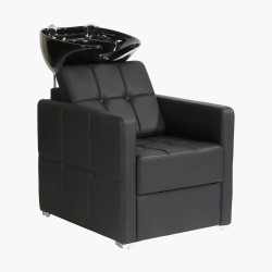 Bac à shampoing cuve noir Glamour Eurostil