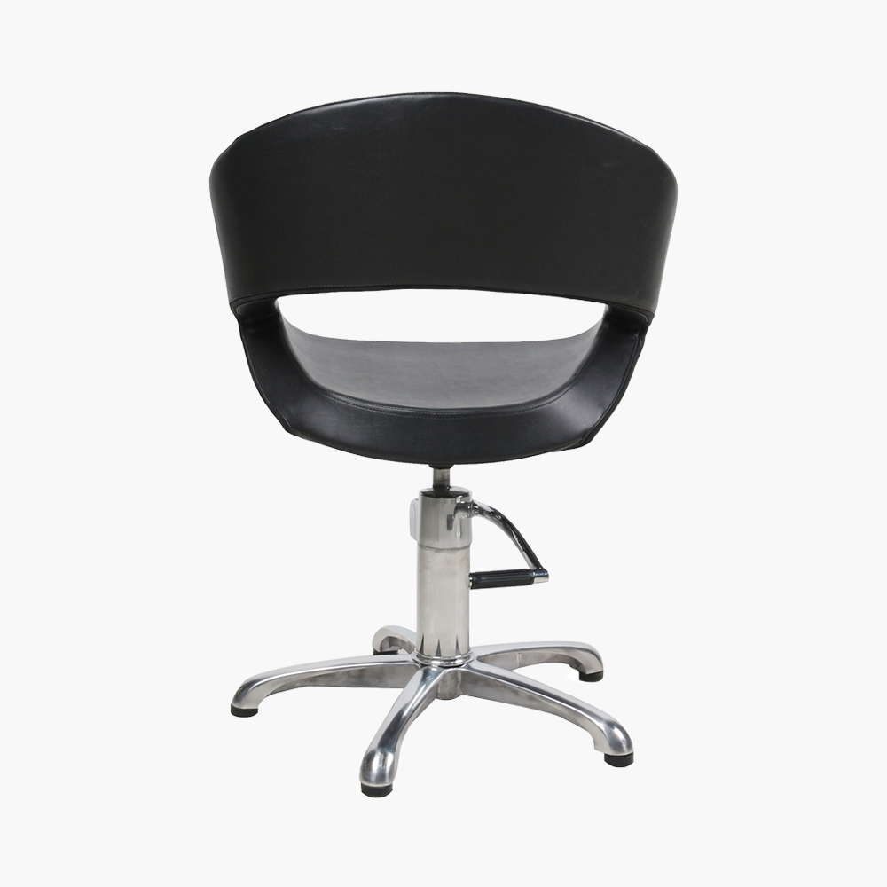 Fauteuil de coiffure noir Oval Eurostil