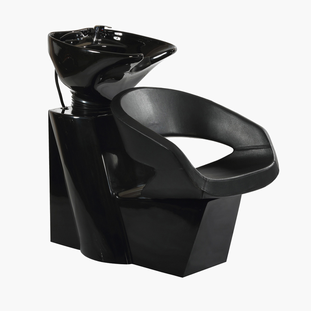 Bac à shampoing cuve noir Oval Eurostil