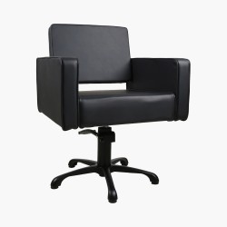 Fauteuil de coiffure noir Kvadrat Eurostil