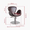 Fauteuil de coiffure marron Amsterdam Gabbiano Fauteuil de coiffure marron Amsterdam Gabbiano