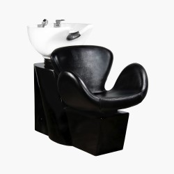 Bac à shampoing noir (cuve blanc) Amsterdam Gabbiano