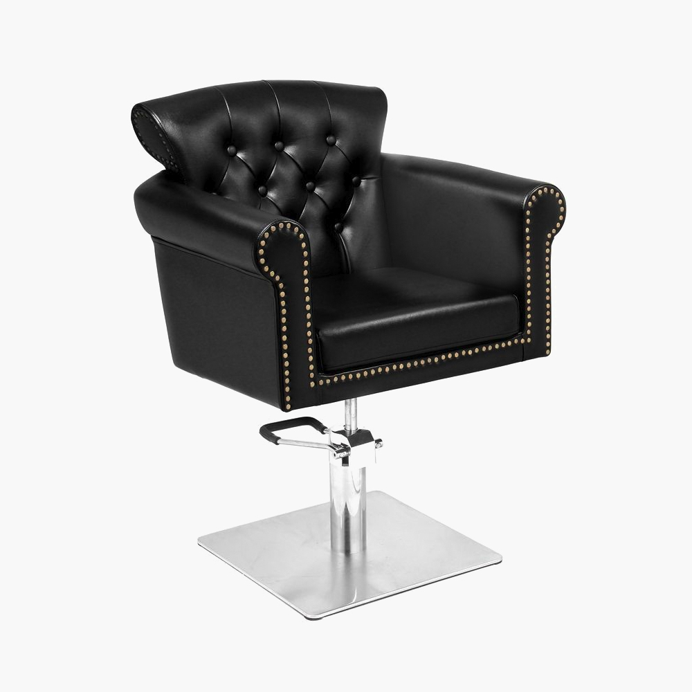 Fauteuil de coiffure noir Berlin Gabbiano Fauteuil de coiffure noir Berlin Gabbiano