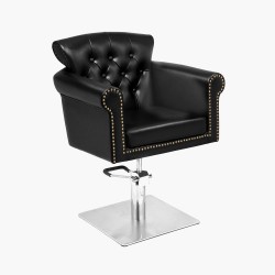 Fauteuil de coiffure noir Berlin Gabbiano