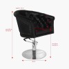 Fauteuil de coiffure noir London Gabbiano