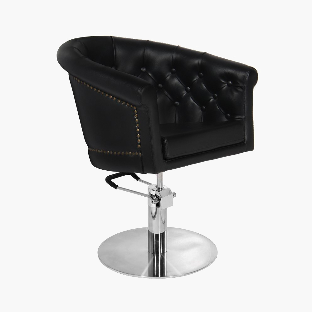 Fauteuil de coiffure noir London Gabbiano