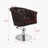 Fauteuil de coiffure marron London Gabbiano Fauteuil de coiffure marron London Gabbiano