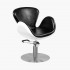 Fauteuil de coiffure noir-blanc Amsterdam Gabbiano