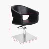 Fauteuil de coiffure noir 044 Gabbiano